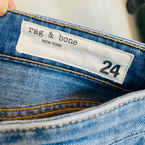 RAG & BONE Dre Low Rise Slim Boyfriend jeans size 24 - Picture 3 of 8